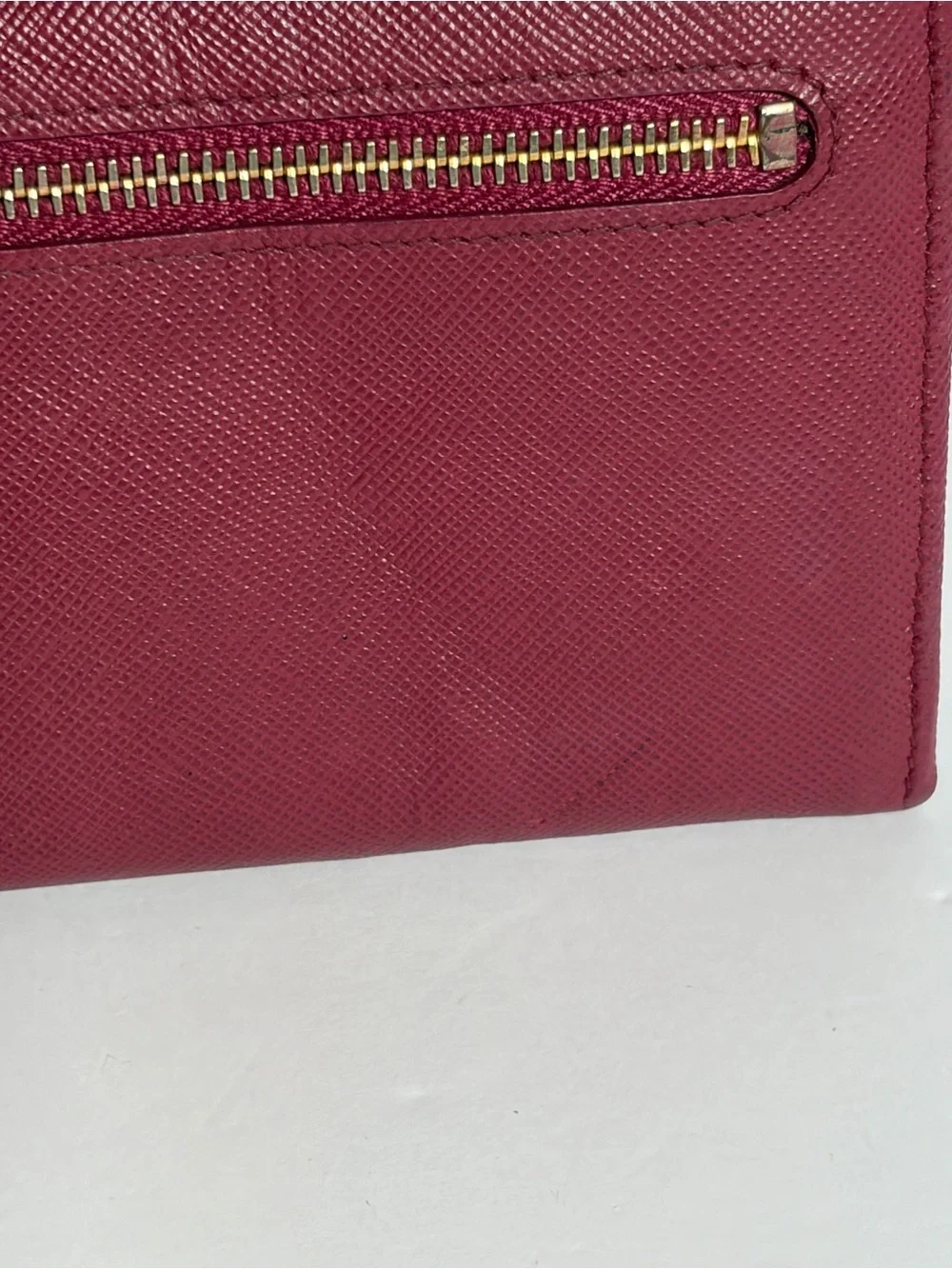 AUTHENTIC PRADA Women's Saffiano Leather Wallet - Rose
